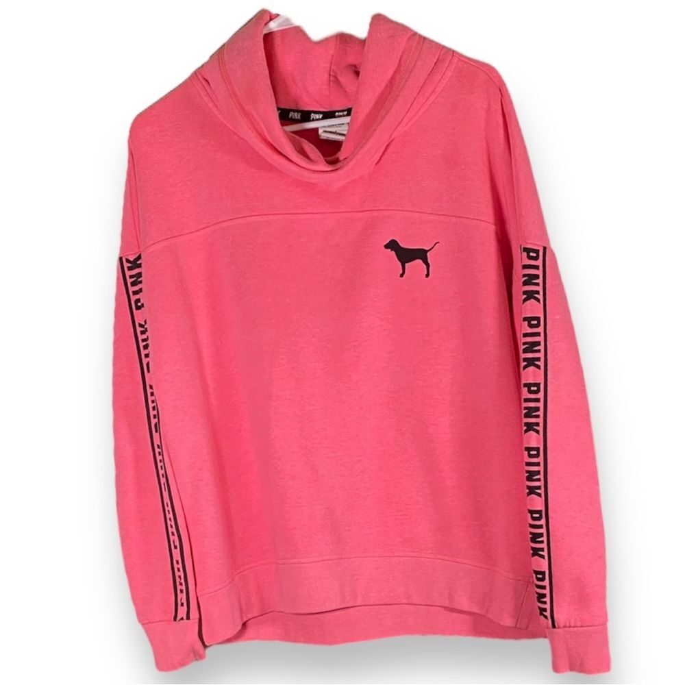 PINK Victoria's Secret Long Sleeve Hoodie Size Small P Neon Pink